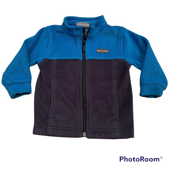 Columbia Jacket fleece size 12-18 months two tone Preowned great condition - Picture 1 of 4